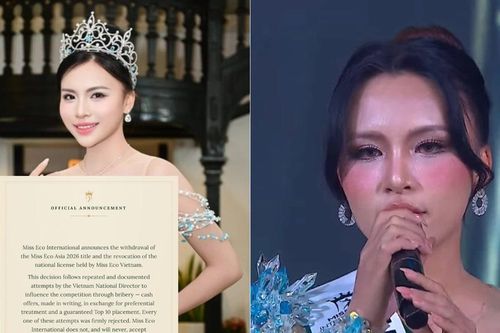 Thu Trúc bị tước danh hiệu giữa cáo buộc 'mua' suất Top 10 Miss Eco International 2026
