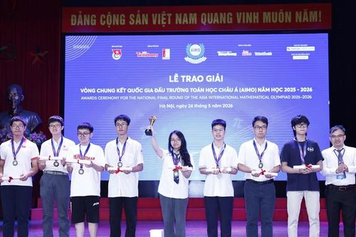 Chung kết Quốc gia AIMO 2026 khối THPT: Trường nào 'ẵm Vàng' nhiều nhất?
