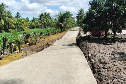 Mưa lớn liên tiếp, nhiều tuyến đường ở Cà Mau sụt lún, nhà dân 'rơi' xuống sông