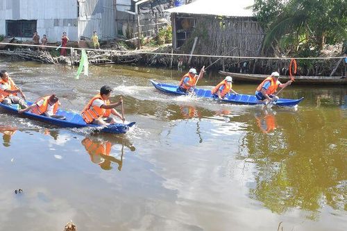 Xã Vĩnh Thuận tổ chức thi đấu môn đua xuồng ba lá và bóng chuyền nam năm 2026