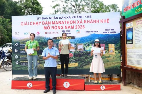 Trên 600 vận động viên tham gia Giải chạy bán Marathon xã Khánh Khê