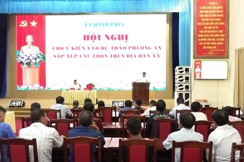 Xã Hạnh Phúc lấy ý kiến về phương án sắp xếp các thôn trên địa bàn