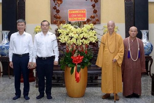 Cục An ninh Nội địa - Bộ Công an chúc mừng Lễ Phật đản Đức Pháp chủ GHPGVN