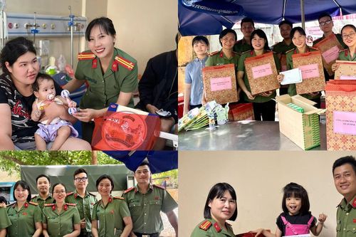 Công an phường Tây Hồ gieo mầm yêu thương tại Bệnh viện E Trung ương