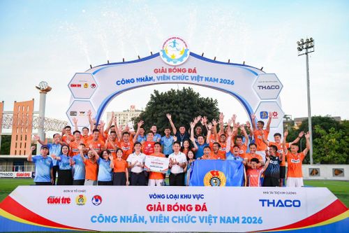 Công đoàn Ngân hàng Việt Nam vô địch Giải bóng đá công nhân, viên chức Việt Nam 2026