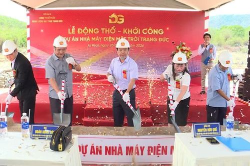 Gia Lai khởi công nhà máy điện mặt trời Trang Đức trị giá 900 tỷ đồng