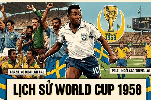 Lịch sử World Cup 1958: Brazil lần đầu đăng quang, Pele lên ngôi 'vua'