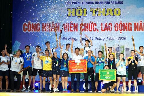 Công đoàn phường Bàn Thạch giành giải Nhất toàn đoàn Hội thao CNVCLĐ TP Đà Nẵng năm 2026