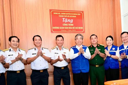 Khánh thành 'Không gian văn hóa Hồ Chí Minh' tại Bộ Tư lệnh Vùng 4 Hải quân