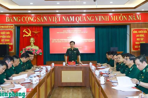 Kiểm tra thực hiện Quy chế dân chủ cơ sở tại Đồn Biên phòng cửa khẩu Tân Thanh