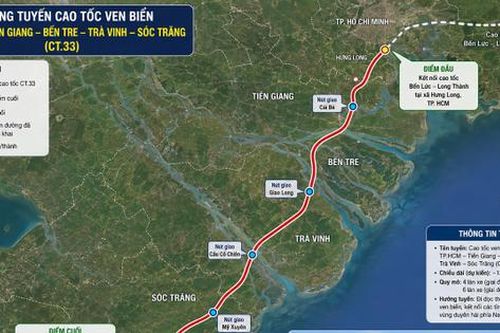 Đề xuất đầu tư cao tốc TP HCM - Tiền Giang - Bến Tre - Trà Vinh - Sóc Trăng