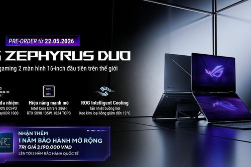 ASUS ROG Zephyrus Duo: Siêu phẩm laptop gaming 2 màn hình giá 200 triệu đồng cập bến Việt Nam