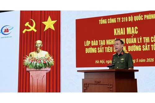 Tổng công ty 319 khai mạc lớp đào tạo quản lý thi công đường sắt tốc độ cao