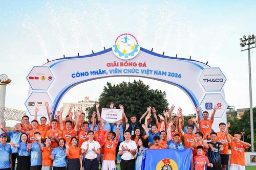 Sôi động lễ bế mạc vòng loại phía Bắc Giải bóng đá công nhân 2026