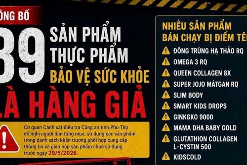Cảnh báo 39 sản phẩm bảo vệ sức khỏe bị xác định là hàng giả, người dân cần kiểm tra ngay