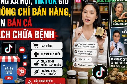 Mạng xã hội, Tiktok giờ không chỉ bán hàng, còn bán cả cách chữa bệnh
