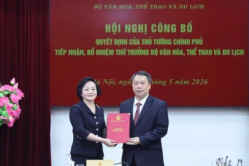 Trao quyết định tiếp nhận, bổ nhiệm ông Nguyễn Huy Dũng giữ chức Thứ trưởng Bộ VHTT&DL