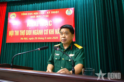 Nhà máy Z153 khai mạc Hội thi thợ giỏi ngành cơ khí năm 2026
