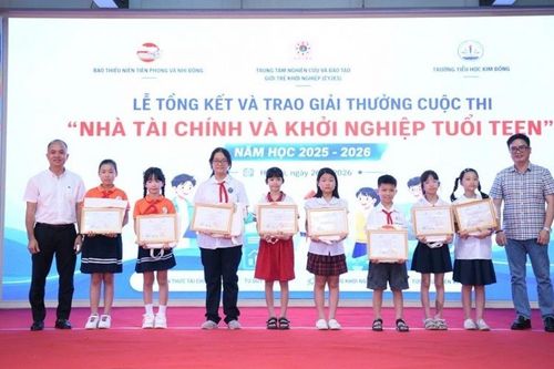 Sôi động cuộc thi tài chính và khởi nghiệp dành cho học sinh cấp Tiểu học và THCS