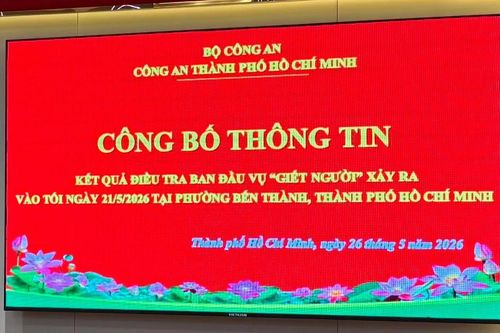 Trung tướng Mai Hoàng chủ trì công bố thông tin về vụ người nước ngoài bị bắn chết tại TPHCM