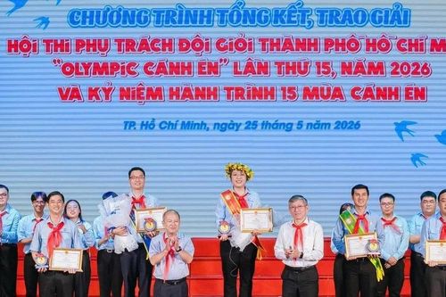 Vinh danh, khen thưởng các thầy cô phụ trách Đội giỏi ở TPHCM