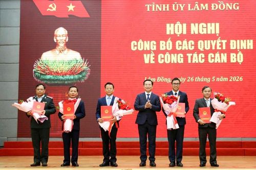 Lâm Đồng điều động, bổ nhiệm loạt cán bộ lãnh đạo quản lý