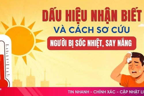 [Infographic] Dấu hiệu nhận biết và cách sơ cứu người bị sốc nhiệt, say nắng