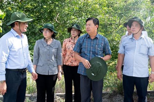 Bí thư Tỉnh ủy An Giang Nguyễn Tiến Hải khảo sát điểm du lịch và các hồ chứa nước vùng Bảy Núi