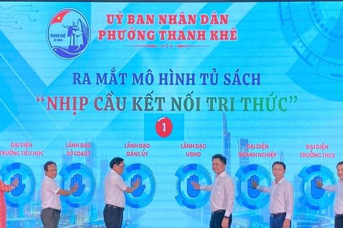 Phường Thanh Khê ra mắt mô hình tủ sách 'Nhịp cầu kết nối tri thức'
