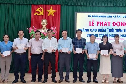 Xã Ân Tường phát động chương trình 'Gửi tiết kiệm chung tay vì người nghèo'