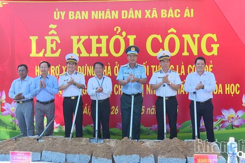 Khởi công xây dựng 15 nhà ở cho con đẻ của người hoạt động kháng chiến bị nhiễm chất độc hóa học tại xã Bác Ái
