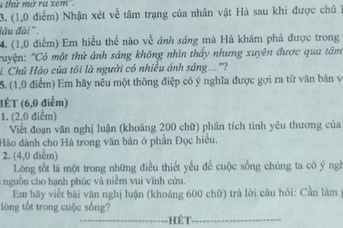 Xu hướng đề Ngữ văn thi vào lớp 10 - chạm vào cảm xúc