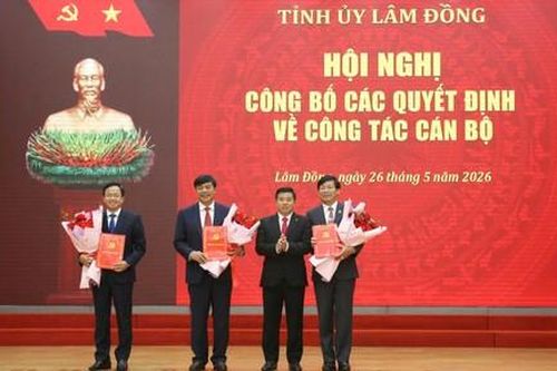 Lâm Đồng: Điều động, bổ nhiệm cán bộ tại nhiều vị trí quan trọng