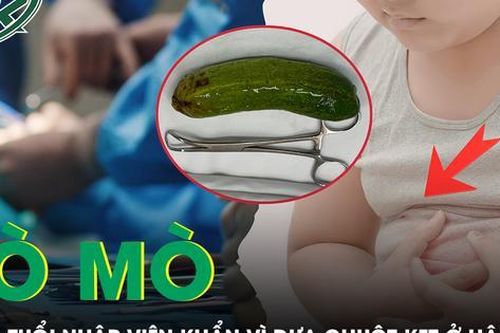Tò mò nhét dưa chuột vào hậu môn, bé 13 tuổi nhập viện khẩn