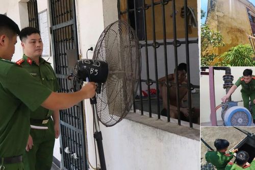 Hình ảnh Công an Hà Nội triển khai các biện pháp chống nóng, bảo vệ sức khỏe can phạm, phạm nhân