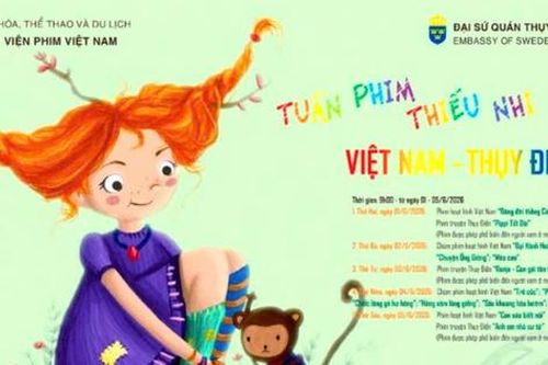 Tuần phim Thiếu nhi Việt Nam - Thụy Điển 2026: Bồi dưỡng tâm hồn trẻ thơ