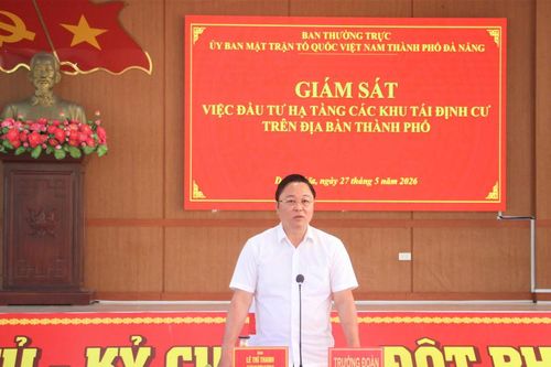 Mặt trận TP Đà Nẵng giám sát hạ tầng các khu tái định cư ở Duy Nghĩa