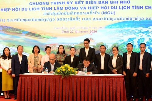 Lâm Đồng: Tăng cường hợp tác văn hóa, du lịch với tỉnh Champasak (Lào)