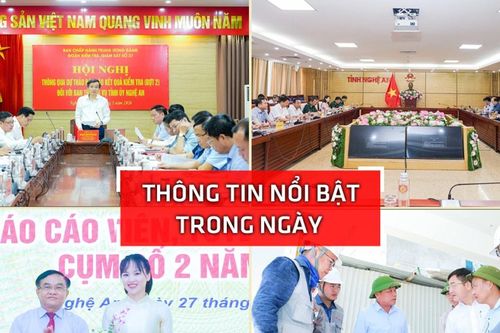 Nghệ An: Thông tin nổi bật ngày 27/5