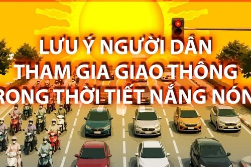 Lưu ý người dân tham gia giao thông trong thời tiết nắng nóng