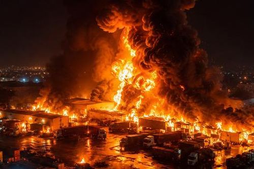 Nga siết 'mạch máu hậu cần' Ukraine: Kho hàng, xe tải bốc cháy sau đòn tập kích lớn