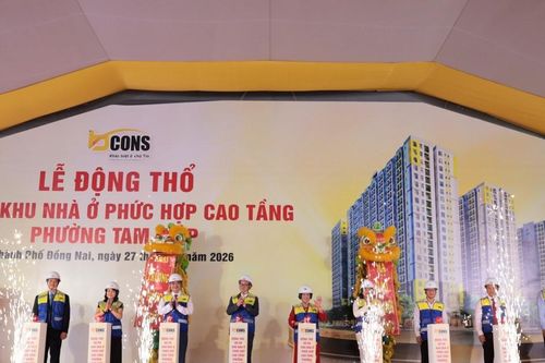 Đồng Nai động thổ khu phức hợp 2.820 căn hộ, tổng vốn đầu tư gần 4.500 tỷ đồng