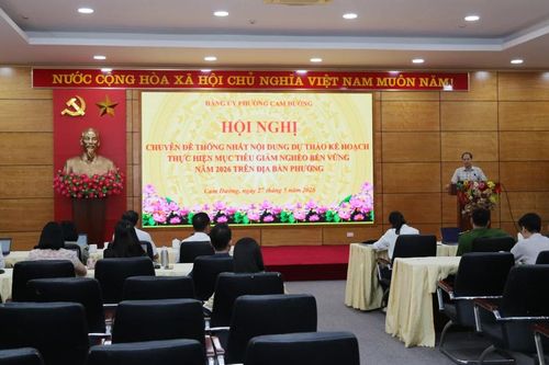 Đảng ủy phường Cam Đường tổ chức lấy ý kiến vào dự thảo kế hoạch giảm nghèo bền vững năm 2026