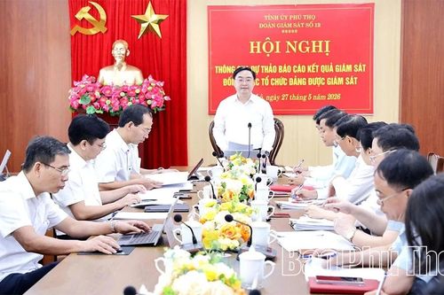 Thông qua dự thảo báo cáo giám sát đối với Ban Thường vụ Đảng ủy xã Sông Lô và Hải Lựu