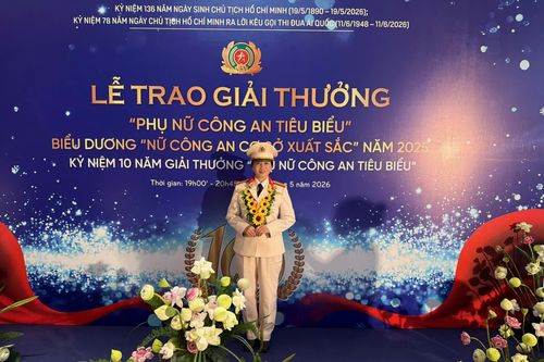 Một nữ cán bộ Công an cơ sở xuất sắc