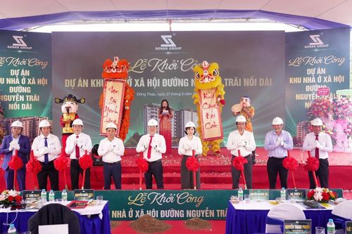 Khởi công Dự án Khu nhà ở xã hội đường Nguyễn Trãi nối dài tại phường Sơn Qui, Đồng Tháp