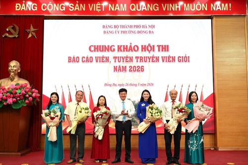 Phường Đống Đa phát huy vai trò báo cáo viên, tuyên truyền viên