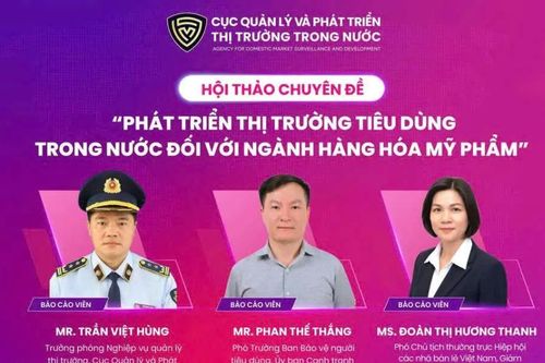 Sắp diễn ra Hội thảo Phát triển thị trường tiêu dùng trong nước đối với ngành hàng hóa mỹ phẩm