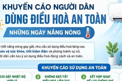 Khuyến cáo sử dụng điều hòa an toàn mùa nắng nóng