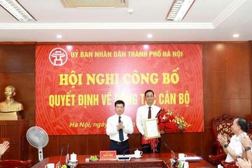 Ông Lê Thanh Nam được bổ nhiệm làm Giám đốc Sở Nông nghiệp và Môi trường Hà Nội